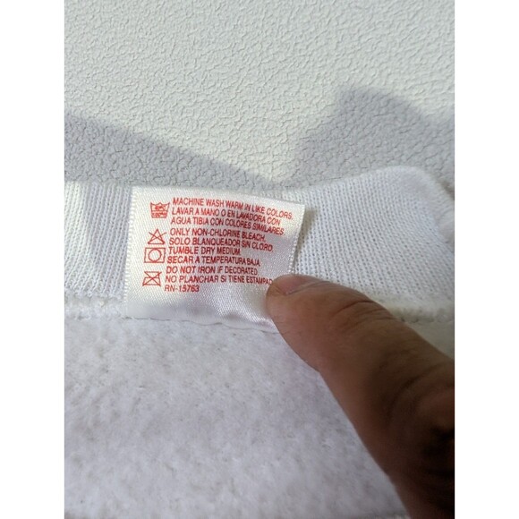 Vintage 90s Hanes West Virginia Mountaineers Sweatshirt Men XL Crewneck WVU - Picture 5 of 9